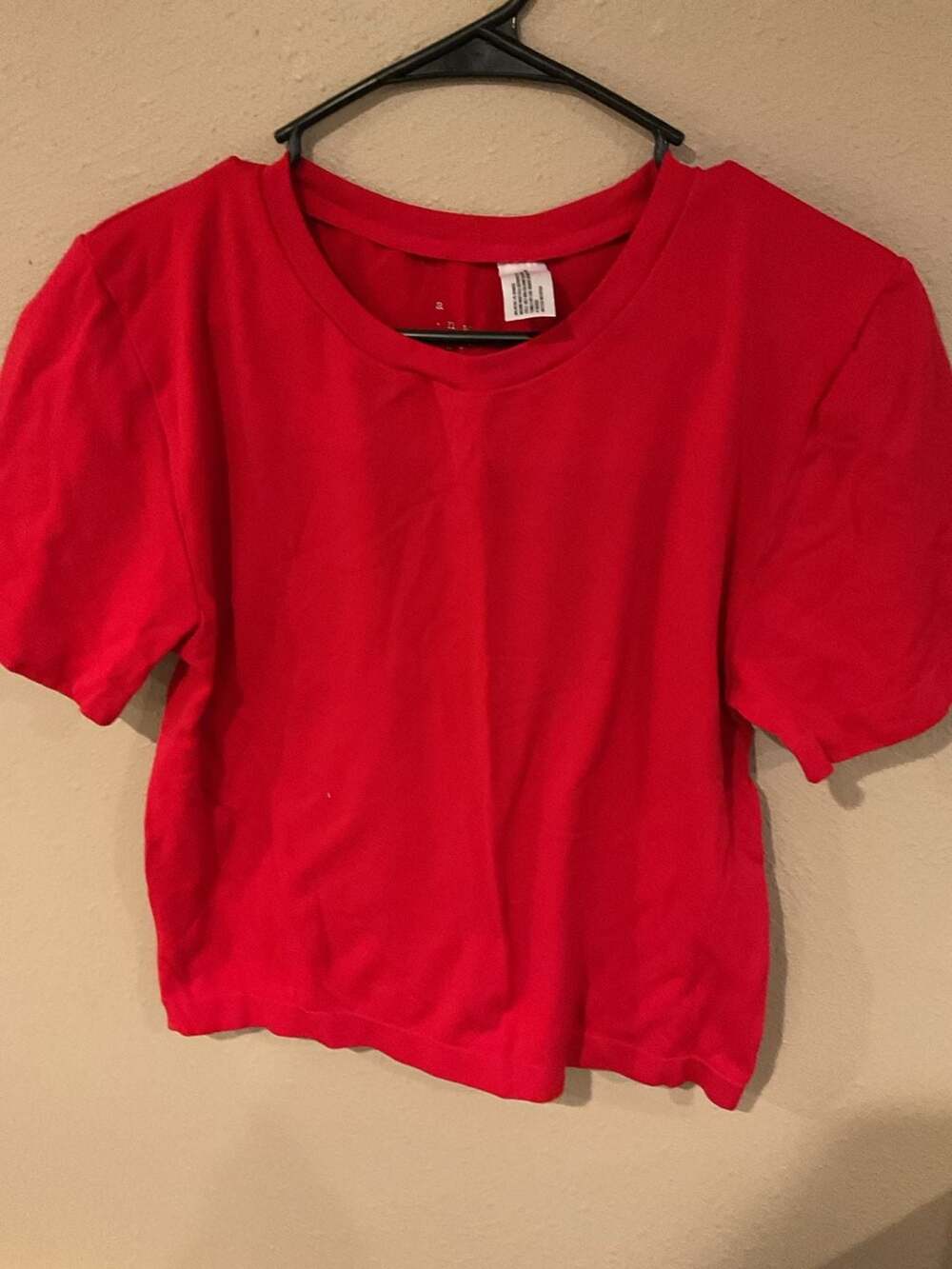 A New Day Red Short Sleeve Crewneck T-Shirt Size S